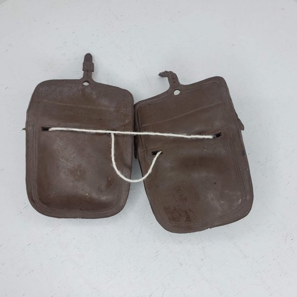 Vintage MARX Johnny West Saddle Bag Pair Brown Toy Replacement Part - Picture 4 of 4